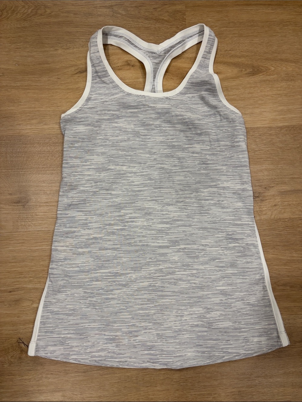 Lululemon racerback tank grey/white